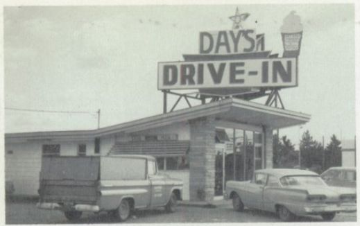 Days Drive-In (Bobs Drive-In) - 1960S Yearbook Ad (newer photo)